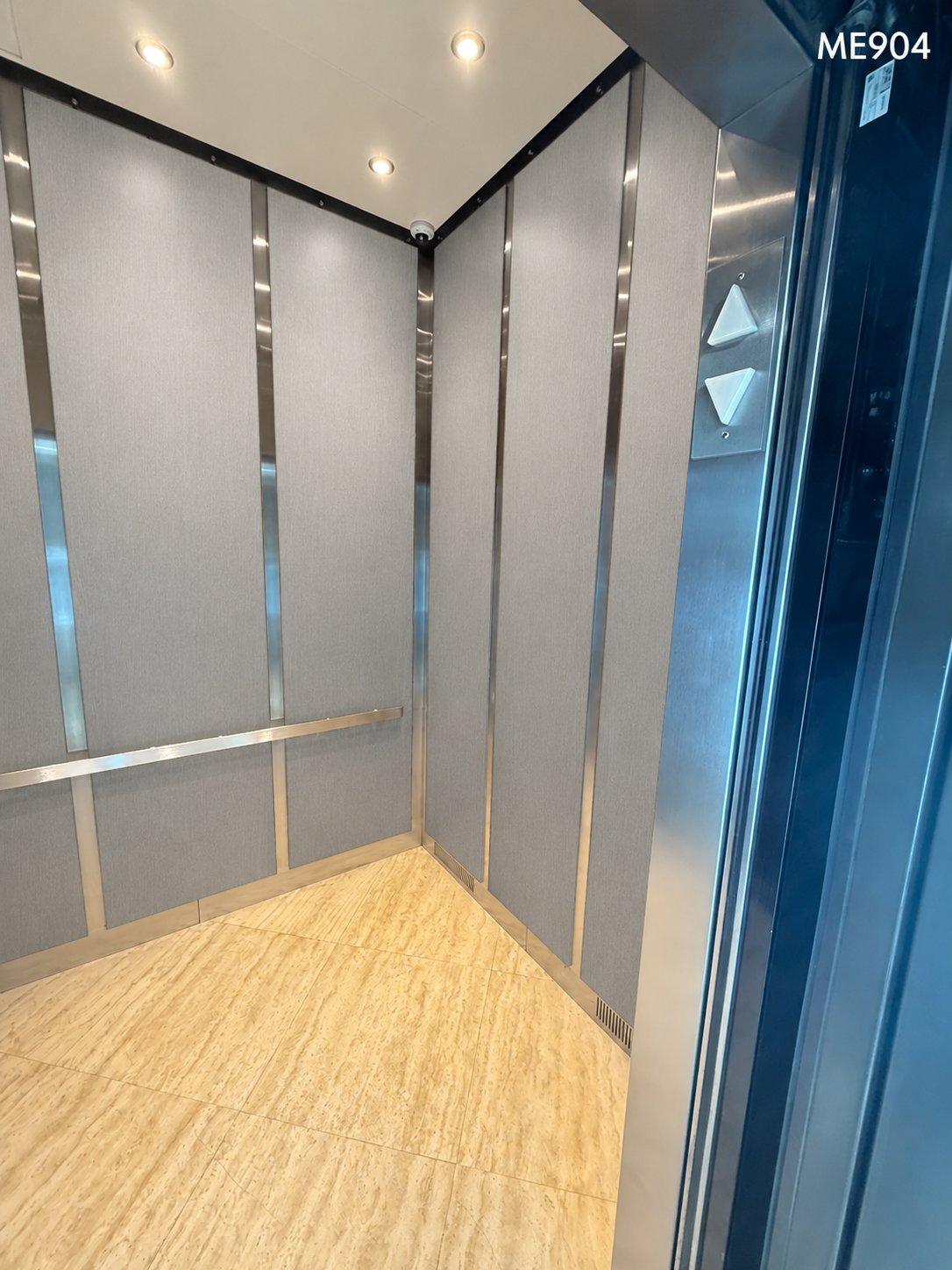 Neutral Silver Linen elevator cab finish — primary view